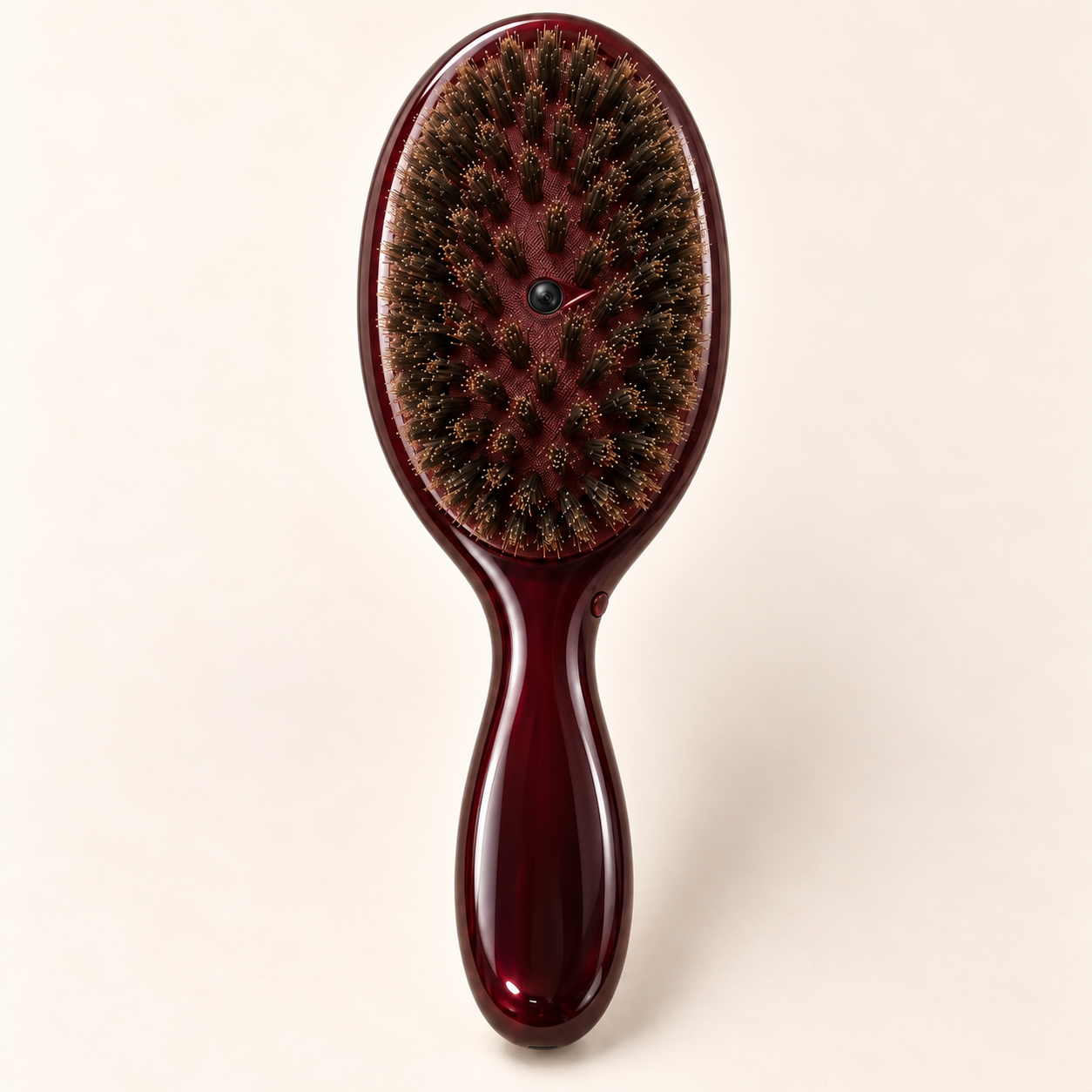 Burgundy brush — front